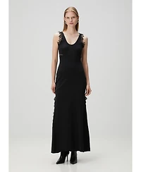 Pcfg Women's Cotton Long Fitted Dress