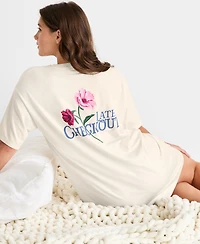 State of Day Women's Short-Sleeve Sleepshirt, Macy's Exclusive