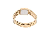 Peugeot Women's 14K Gold-Plated Jeweled Watch with Four Strands of Genuine Swarovski Crystals