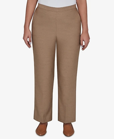 Alfred Dunner Women's Union Square Neutral Woven Short Length Pants