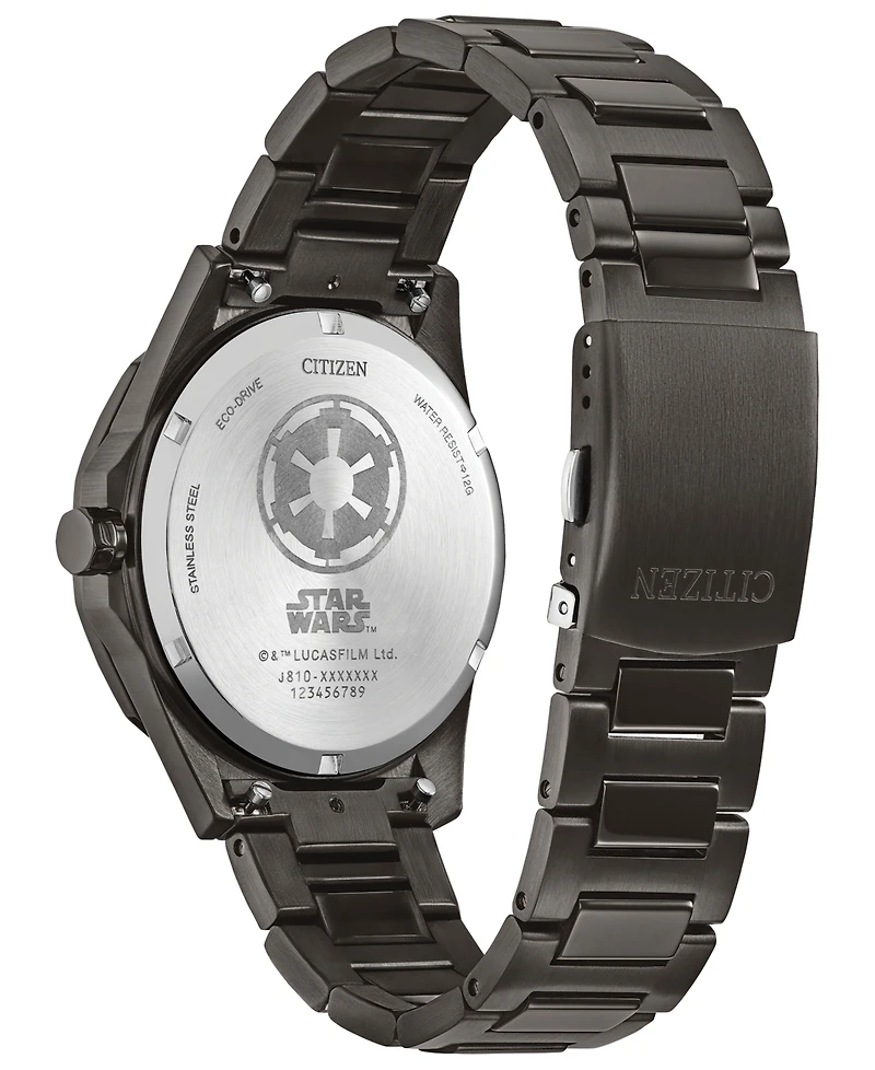 Citizen Men's Star Wars Imperial Battle Gray Stainless Steel Bracelet Watch 42mm