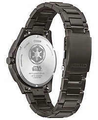 Citizen Men's Star Wars Imperial Battle Gray Stainless Steel Bracelet Watch 42mm