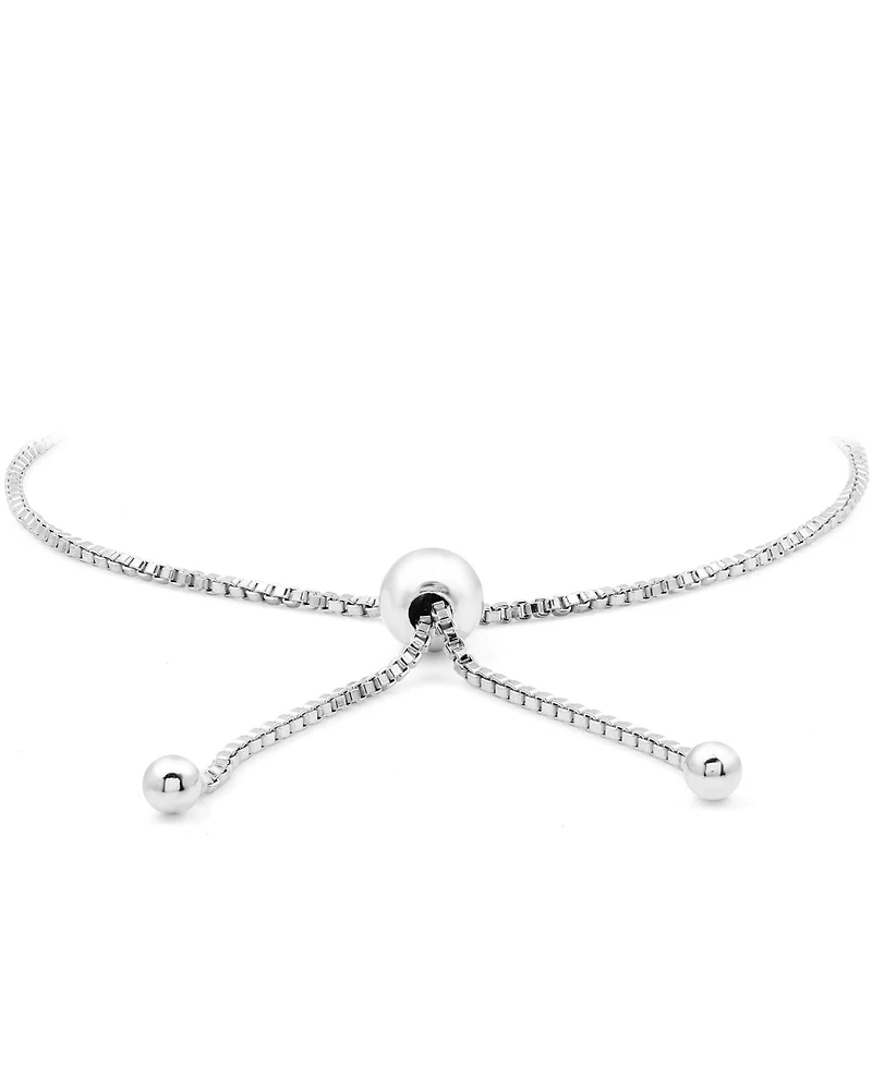 Diamond Bar Bolo Bracelet (1/6 ct. t.w.) in Sterling Silver