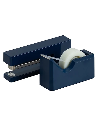 Danrong Desk Stapler Tape Dispenser Set Sturdy Office Supplies