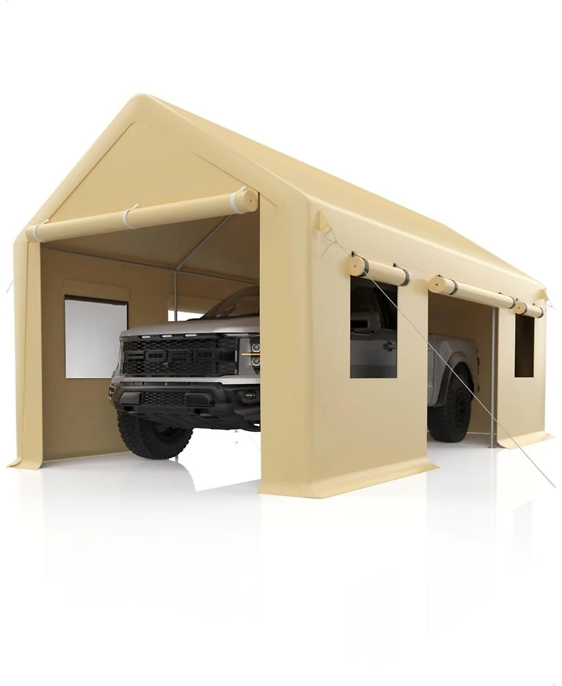 gaomon Heavy Duty Carport Sidewalls - 220G Pe Fabric