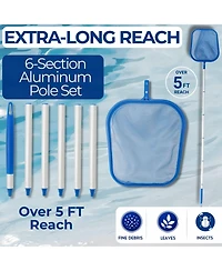 Xdovet Pool Skimmer Net with Extendable Pole