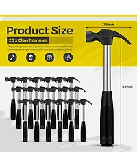 Xdovet Claw Hammer Rubber Handle Alloy Steel Diy Tool