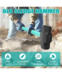 Xdovet Sledge Club Hammer Heavy Duty H-grip Fiberglass Steel