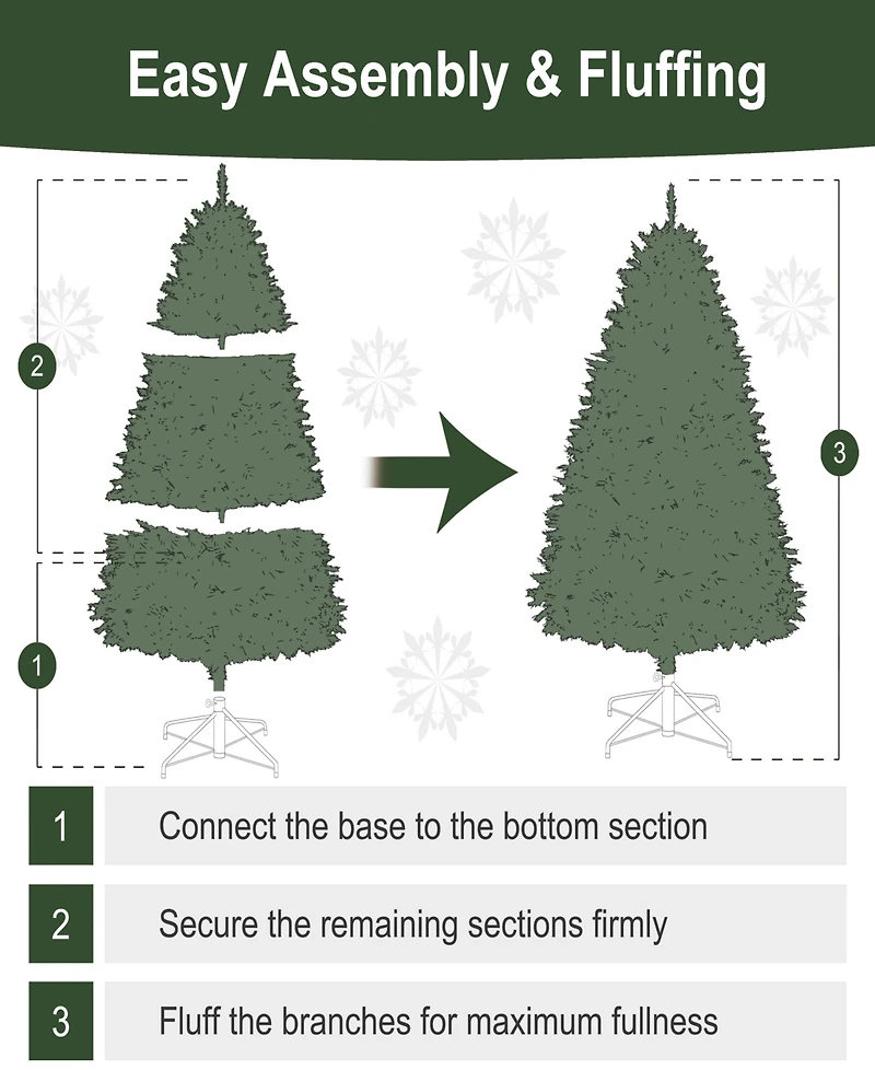 Puleo International 6.5" Pre-Lit Artificial Fraser Fir Tree