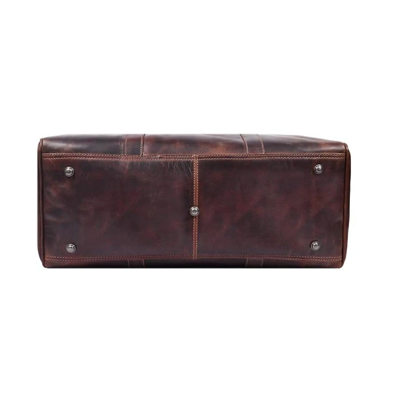 20 Inch Velour Leather Duffle Bag