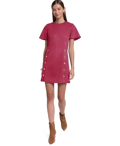 Halston Women's Crew Neck Shift Dress
