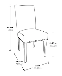 Osp Home Furnishings 39.5" 2-Piece Upholstery Hamilton Dining Chair