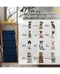 PawHut Dog Ramp, Adjustable Foldable Pet Ramp for Small to Large Dogs