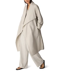Eileen Fisher Women's High Neck Belted Coat