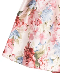 Rare Editions Girls' 4T-6X Printed Mikado Dress