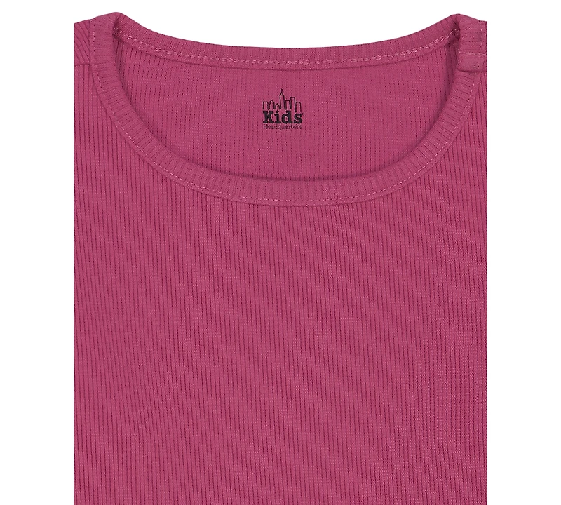 Kids Headquarters Toddler Girls' 2T-4T Long-Sleeve T-Shirt and Jumper, 2-Piece Set