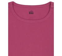 Kids Headquarters Toddler Girls' 2T-4T Long-Sleeve T-Shirt and Jumper, 2-Piece Set