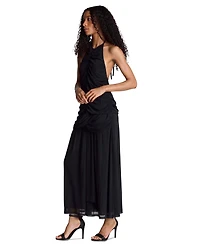 Kenneth Cole Women's Ruched Halter Neck Dress