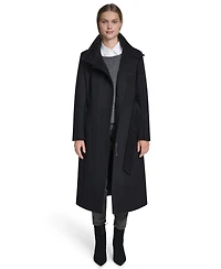 Cole Haan Women's Asymmetric Belted Wool Coat