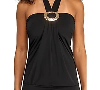 Emerald Sundae Juniors' Halter Mini Dress