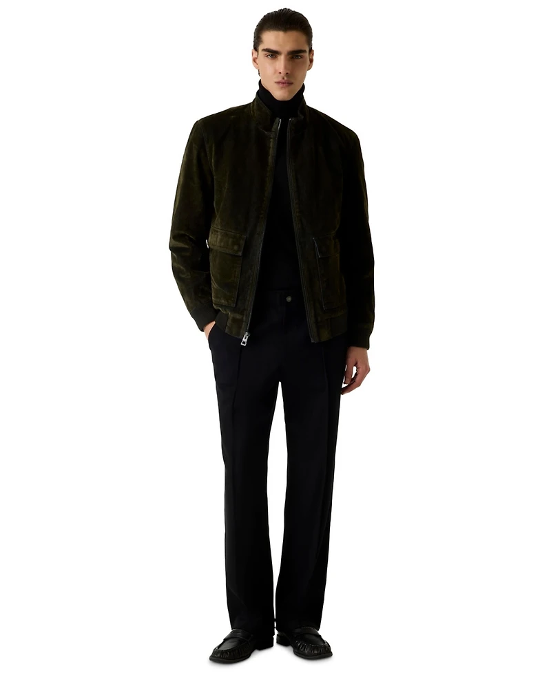 Guess Men's Diagonal Relaxed-Fit Dress Pants