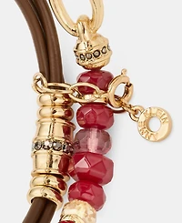 Anne Klein Beaded & Leather Cord Bracelets, 2-Piece Set