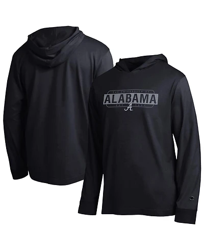 Champion Men's Black Alabama Crimson Tide Gradient All-Star Long Sleeve Hooded T-Shirt