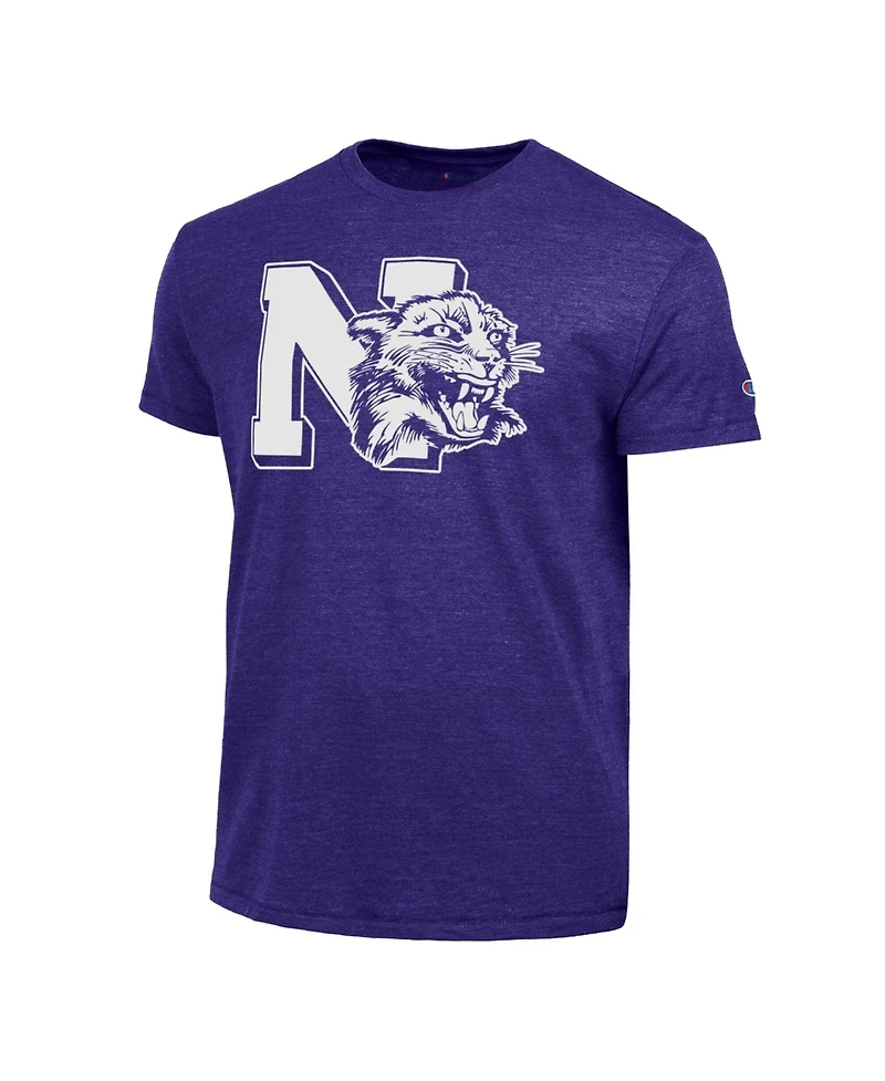 Champion Men's Purple Northwestern Wildcats Triumph Tri-Blend T-Shirt