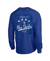 Champion Men's Royal Duke Blue Devils Laminated All-Star Long Sleeve T-Shirt