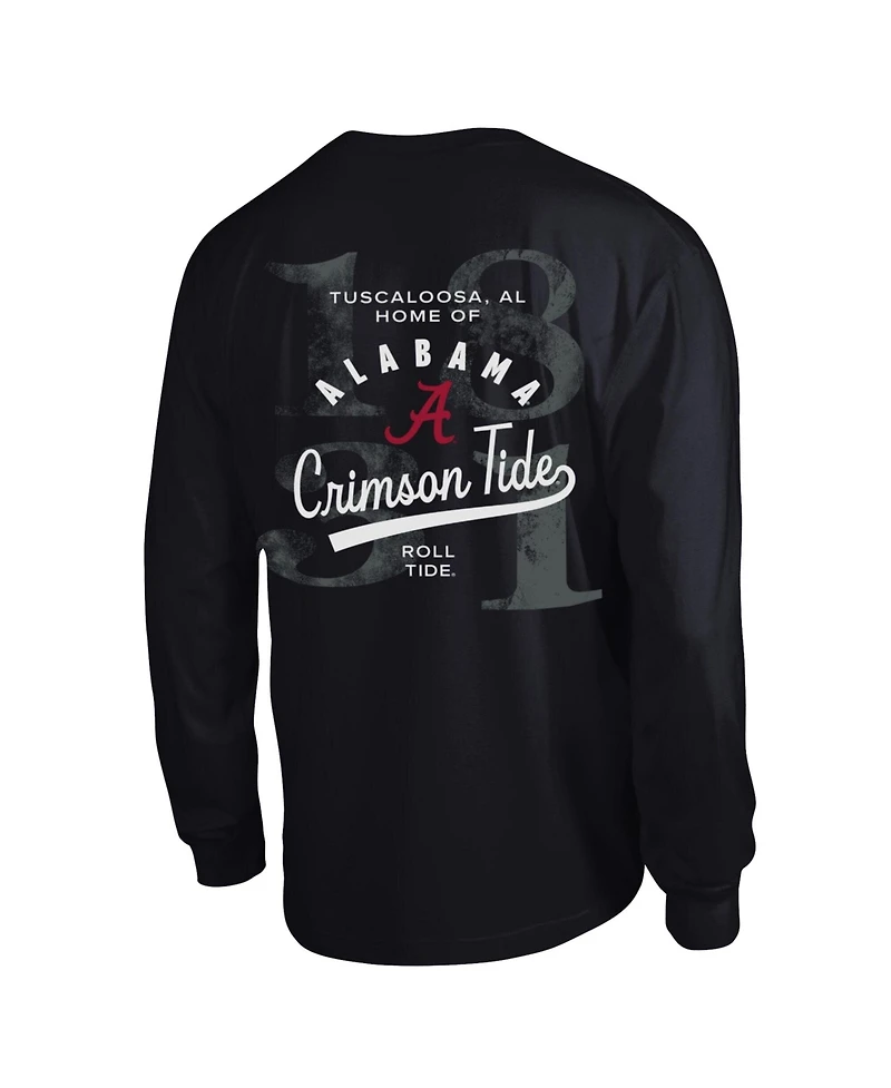 Champion Men's Black Alabama Crimson Tide Laminated All-Star Long Sleeve T-Shirt