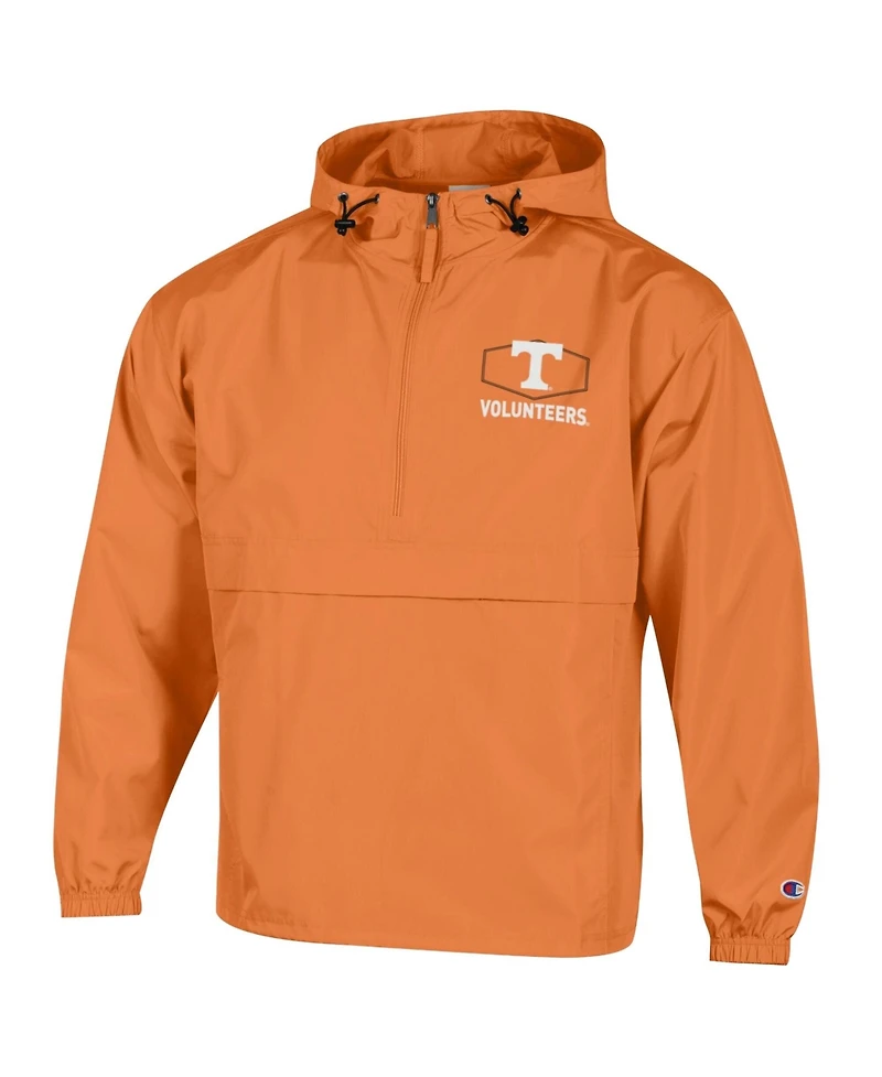 Champion Men's Tennessee Orange Delay Packable Half-Zip Hoodie