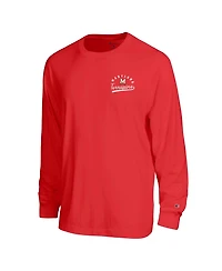 Champion Men's Red Maryland Terrapins Laminated All-Star Long Sleeve T-Shirt