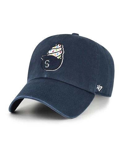 '47 Brand Preschool Navy Seattle Mariners Ice Cream Helmet Clean Up Adjustable Hat