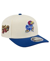 New Era Men's White, Royal Kansas Jayhawks America's 250th 9SEVENTY Adjustable Hat