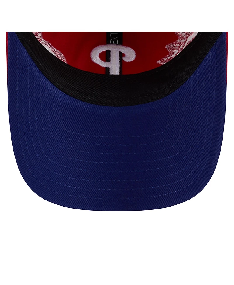 New Era Women's Red Philadelphia Phillies Roses 9TWENTY Adjustable Hat