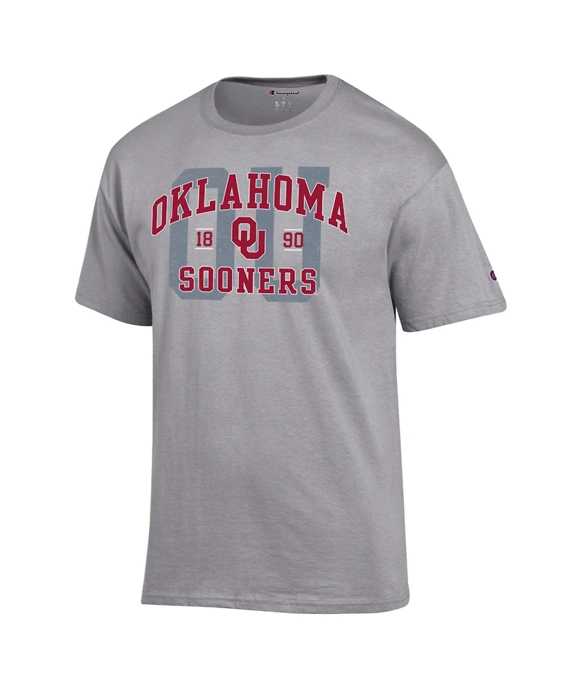 Champion Men's Heather Gray Oklahoma Sooners Varsity T-Shirt