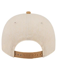 New Era Men's Cream Boston Red Sox Herringbone 9FIFTY A-Frame Snapback Hat