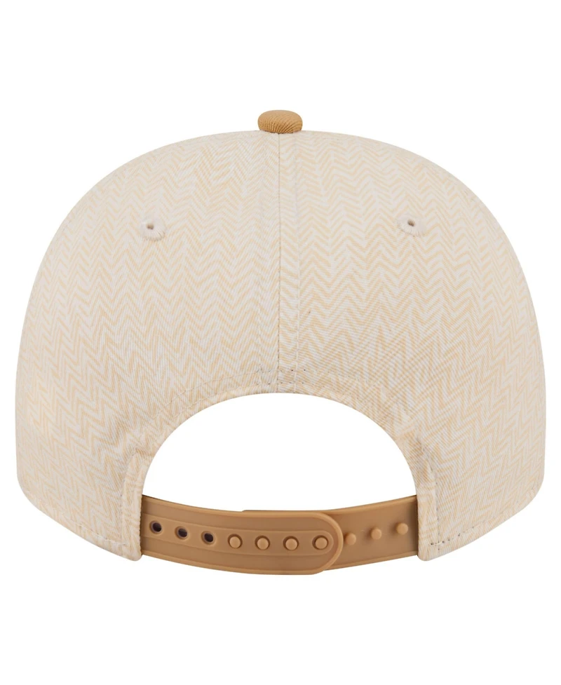New Era Men's Cream Cincinnati Reds Herringbone 9FIFTY A-Frame Snapback Hat