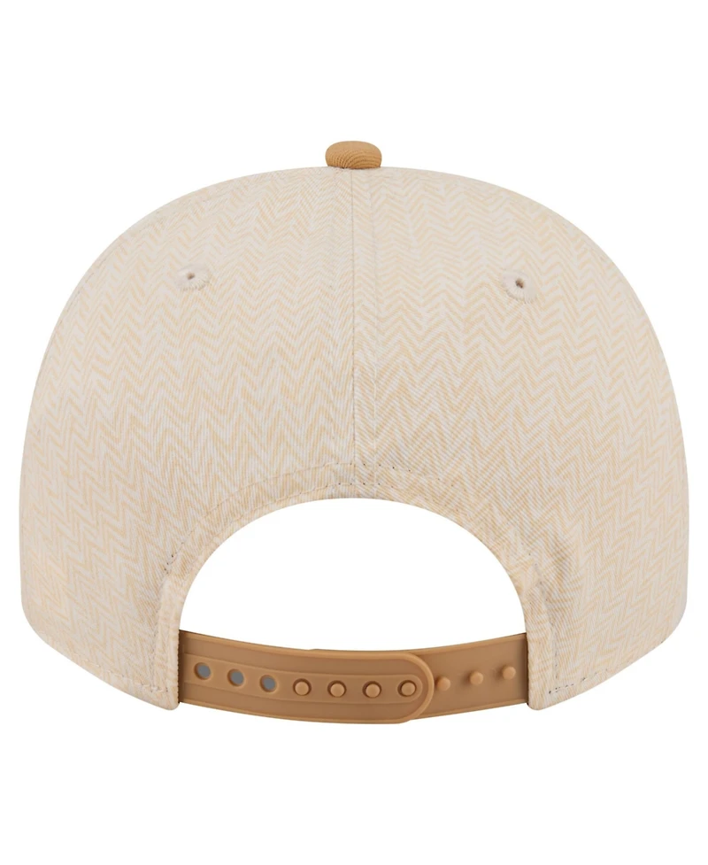New Era Men's Cream San Diego Padres Herringbone 9FIFTY A-Frame Snapback Hat