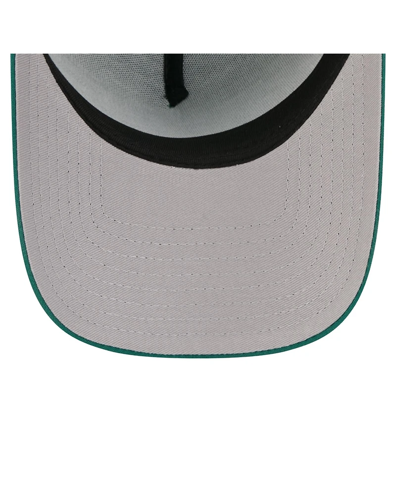 New Era Men's Green Cleveland Guardians Pin Seeker 9FORTY A-Frame Adjustable Hat