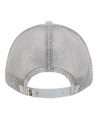New Era Men's White Seattle Mariners Flag 9FORTY Trucker Adjustable Hat