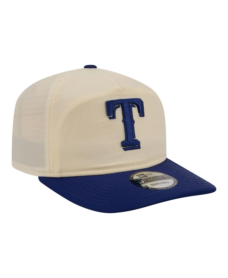 New Era Men's Cream, Royal Texas Rangers Everyday 19TWENTY Adjustable Hat