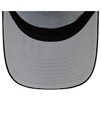New Era Men's Black Seattle Mariners Side Script 9FORTY A-Frame Trucker Adjustable Hat
