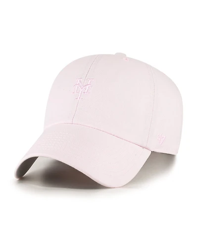 '47 Brand Men's and Women's Light Pink New York Mets Pastel Clean Up Adjustable Hat