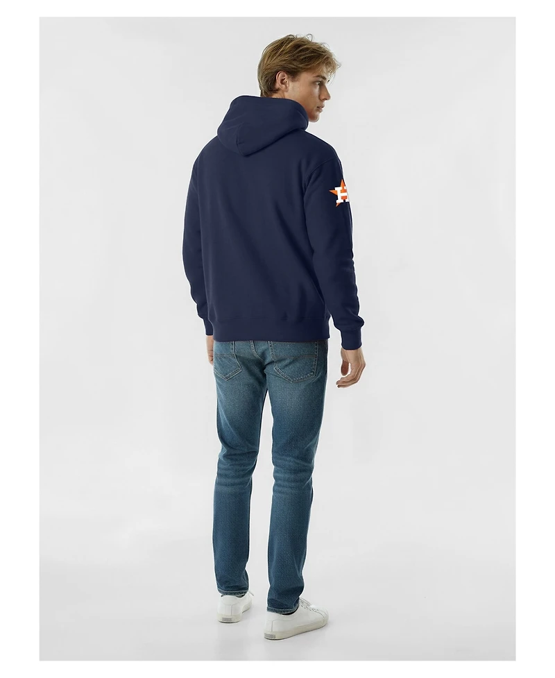 Champion Men's Navy Houston Astros Reverse Weave Chenille Hoodie