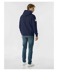 Champion Men's Navy Houston Astros Reverse Weave Chenille Hoodie