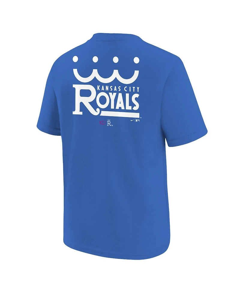 Nike Big Boys and Girls Royal Kansas City Royals 2026 City Connect T-Shirt