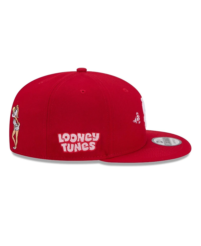 New Era Men's Red St. Louis Cardinals Looney Tunes Lola Bunny 9FIFTY Snapback Hat