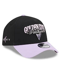 New Era Men's and Women's Eclipse Black, Violet Golden State Valkyries Wnba Tip-Off 2026 Metal Badge A-Frame 9FORTY Adjustable Hat