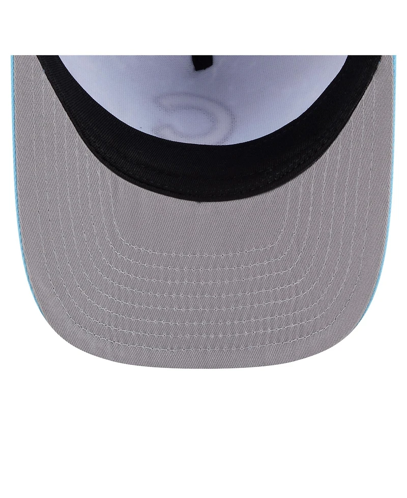 New Era Men's Light Blue Chicago Cubs Deep Water Pre-Curved 9FIFTY A-Frame Snapback Hat